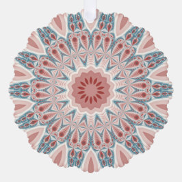 Opvallend Moderne Kaleidoscoop Mandala Fractal Art Ornament Kaart