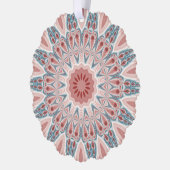 Opvallend Moderne Kaleidoscoop Mandala Fractal Art Ornament Kaart (Links)