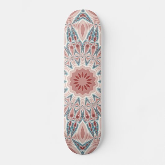 Opvallend Moderne Kaleidoscoop Mandala Fractal Art Persoonlijk Skateboard (Voorkant)