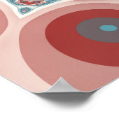 Opvallend Moderne Kaleidoscoop Mandala Fractal Art Poster (Hoek)