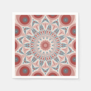 Opvallend Moderne Kaleidoscoop Mandala Fractal Art Servet