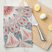 Opvallend Moderne Kaleidoscoop Mandala Fractal Art Theedoek (Quarter Fold)