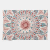 Opvallend Moderne Kaleidoscoop Mandala Fractal Art Theedoek (Horizontaal)