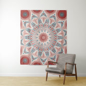 Opvallend Moderne Kaleidoscoop Mandala Fractal Art Wandkleed (In situ)