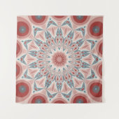 Opvallend Moderne Kaleidoscoop Mandala Fractal Art Wandkleed (Voorkant (horizontaal))