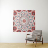 Opvallend Moderne Kaleidoscoop Mandala Fractal Art Wandkleed (In Situ (horizontaal))