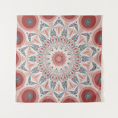 Opvallend Moderne Kaleidoscoop Mandala Fractal Art Wandkleed (Voorkant)