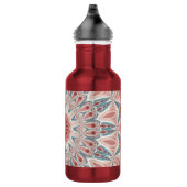 Opvallend Moderne Kaleidoscoop Mandala Fractal Art Waterfles (Rechts)