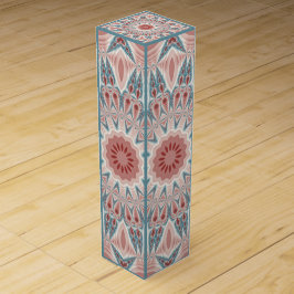 Opvallend Moderne Kaleidoscoop Mandala Fractal Art Wijn