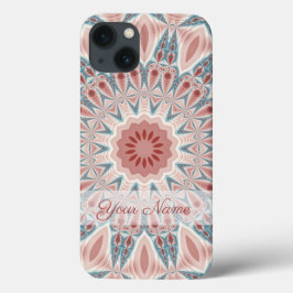 Opvallend Moderne Kaleidoscope Mandala Fractal Nam iPhone 13 Hoesje