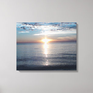 Opvallend mooi foto van de zonsondergang canvas afdruk