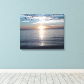 Opvallend mooi foto van de zonsondergang canvas afdruk (Insitu (Houten vloer))