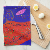 Opvallend mooi keukenhanddoek met wezen (Quarter Fold)