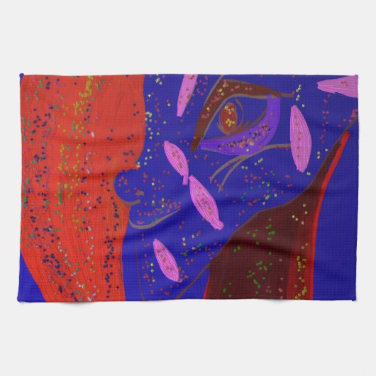 Opvallend mooi keukenhanddoek met wezen (Horizontaal)