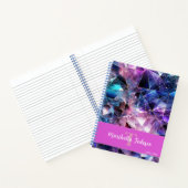 Opvallend Multicolor edelsteen goud Notitieboek (Binnen)