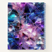 Opvallend Multicolor edelsteen goud Notitieboek (Achterkant)