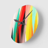 Opvallend Multicolored Ronde Klok (Hoek)