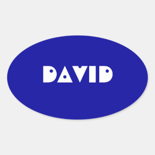 Opvallend naamplaatje sjabloon ovale sticker