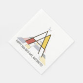 Opvallend neoplasticisme Style Monogram. Brief A Servet (Hoek)