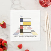 Opvallend neoplasticisme Style Monogram. Brief E Servet (Insitu)