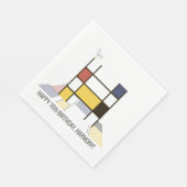 Opvallend neoplasticisme Style Monogram. Brief H Servet (Hoek)