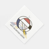 Opvallend neoplasticisme Style Monogram. Brief Q Servet (Hoek)