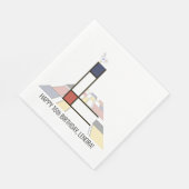 Opvallend neoplasticisme Style Monogram. Letter L Servet (Hoek)