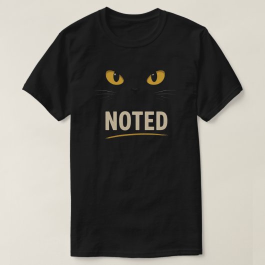 Opvallend ontwerp met zwarte kattenogen t-shirt (Design voorkant)