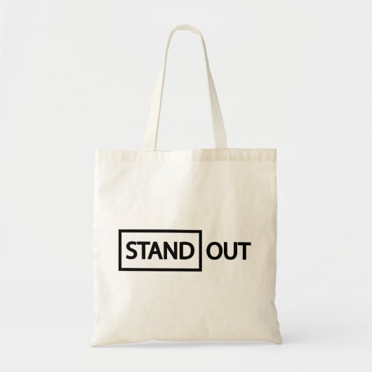 Opvallend op de voorgrond tote bag (Voorkant)