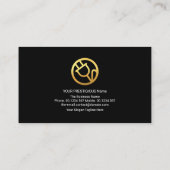 Opvallend opwarmbaar lichtgewicht goudlamp visitekaartje (Achterkant)