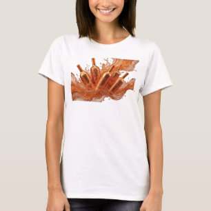 Opvallend oranje ABSTRACTE KUNST Grafische T-shirt