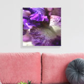 Opvallend Paars, Violet en Mauve Iris Abstract Canvas Afdruk (Insitu (Woonkamer))