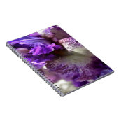 Opvallend Paars, Violet en Mauve Iris Abstract Notitieboek (Rechterzijde)