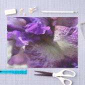 Opvallend Paars, Violet en Mauve Iris Abstract Tissuepapier (Craft)