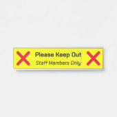 Opvallend "Please Keep Out"-teken Deurbordje (Voorkant)