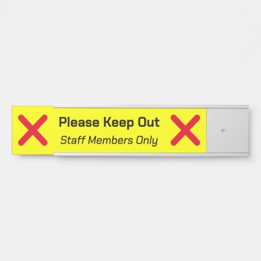 Opvallend "Please Keep Out"-teken Deurbordje (Voorkant)