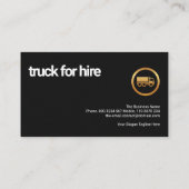 Opvallend Red Box Sharp White Lines Truck Driver Visitekaartje (Achterkant)