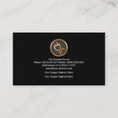 Opvallend Rood Elektrisch bliksem-elektricien Visitekaartje (Achterkant)