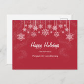 Opvallend Rood en Witte Kerstpostauto Briefkaart (Voorkant / Achterkant)