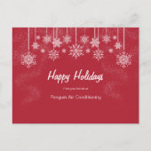 Opvallend Rood en Witte Kerstpostauto Briefkaart (Voorkant)