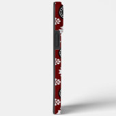 Opvallend rood en zwart geometrisch ontwerp Case-Mate iPhone case (Achterkant / Rechts)