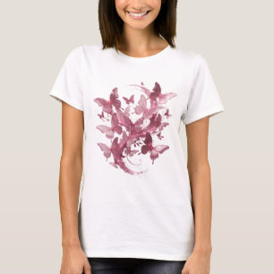 Opvallend Roze ROZE VLINDERS Quote T-shirt