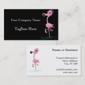 Opvallend roze Visitekaartjes voor vlamJong (Voorkant / Achterkant)