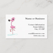 Opvallend roze Visitekaartjes voor vlamJong (Achterkant)