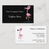 Opvallend roze Visitekaartjes voor vlamJong (Voorkant / Achterkant)