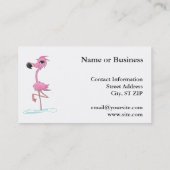 Opvallend roze Visitekaartjes voor vlamJong (Achterkant)