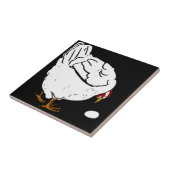 Opvallend Victoriaans houtsnede Dierlijk Onderzett Tegeltje (Zijkant)