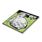 Opvallend Victoriaans houtsnede dierlijk Onderzett Tegeltje (Zijkant)