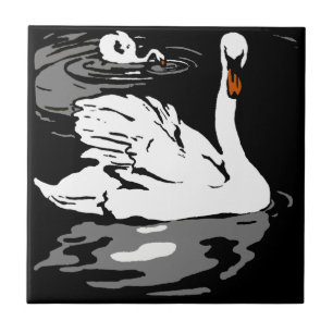 Opvallend Victoriaans houtsnede dierlijk Onderzett Tegeltje