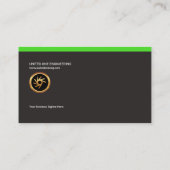 Opvallend vlakte Eenvoudige groene lijn Retrofound Visitekaartje (Achterkant)